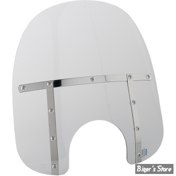 PARE BRISE DÉTACHABLE - MEMPHIS SHADES - MEMPHIS FATS - DÉCOUPE DE PHARE DE 5"3/4 À 7" - HAUTEUR 17" / 43CM - SOLAR - MEM3219