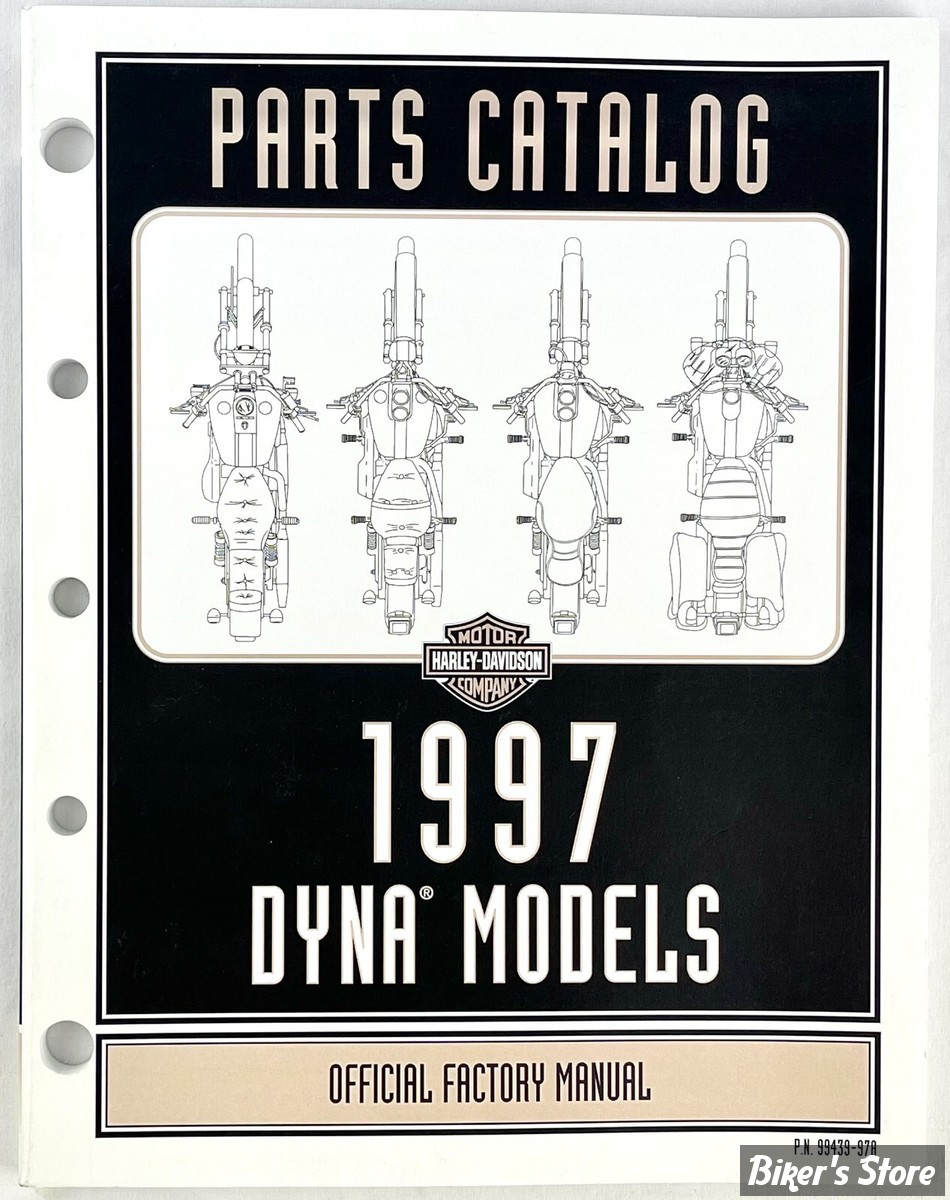 CATALOGUE DE PIECES DETACHEES - DYNA 1997 - OEM 99439-97A - OE Harley Davidson Factory Parts Manual 