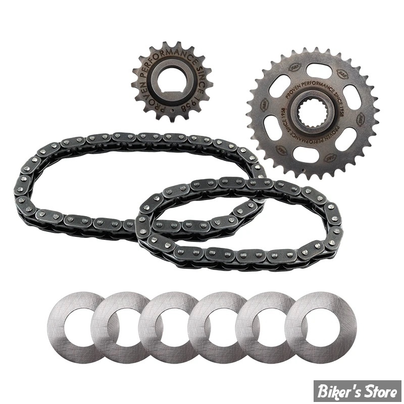 ECLATE I - PIECE N° 00 - KIT DE DISTRIBUTION PAR CHAINE - TWINCAM 07/17 - S&S -  PARTIEL - Chain Drive Kit - 330-0844
