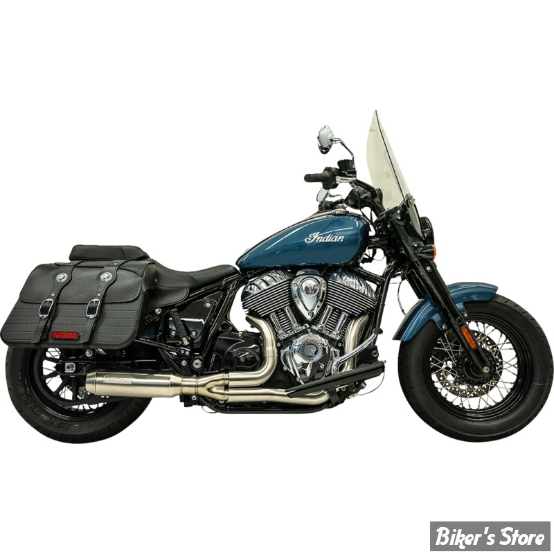 - ECHAPPEMENT - BASSANI - INDIAN CHIEF 22 UP - SUPERBIKE 2-1 ROAD RAGE - INOX - 8H12SS