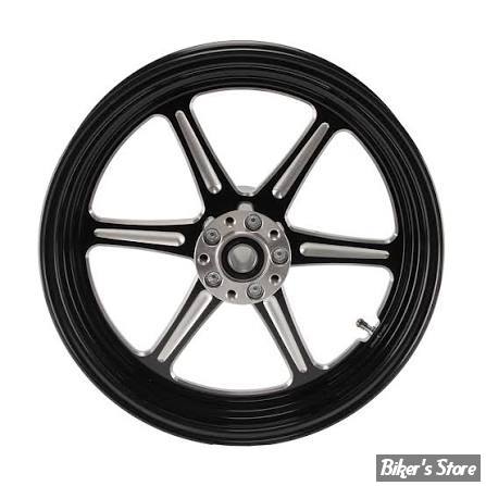 18 x 5.50 - ROUE ULTIMA ALUMINIUM - ARRIÈRE - APPLICATION CUSTOM AXE 1" - REVOLVER - D-F - REVOLVER REAR Wheel  - BLACK CUT - 37-936