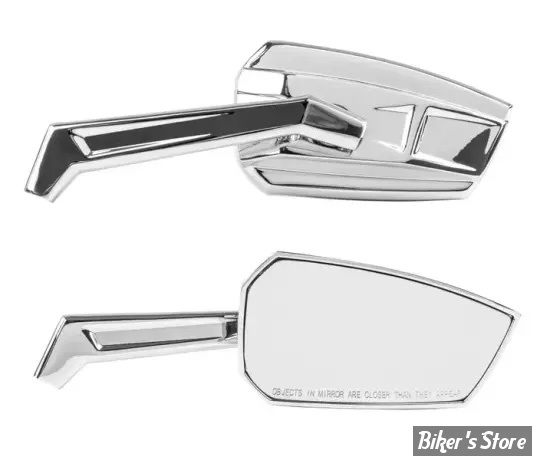 RÉTROVISEURS KURYAKYN - ENYGMA MIRROR - CHROME - KUR10010-1 / 10010-1