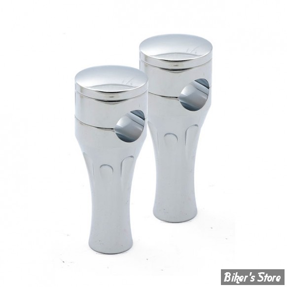 RISERS -  HAUTEUR : 76 MM / 3" - ZODIAC / TALON - Aluminium 6061-T6 - CHROME