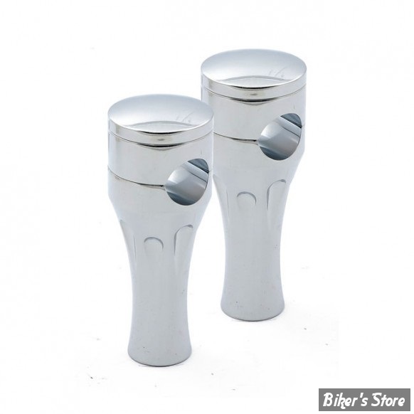 RISERS -  HAUTEUR :100 MM / 4" - ZODIAC / TALON - Aluminium 6061-T6 - CHROME