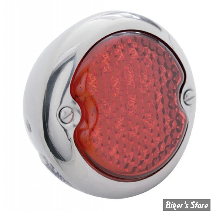  FEU ARRIERE VINTAGE - 1933/1936 - TC BROS. MODEL B TAIL LIGHT - INOX / LED - 107-0048