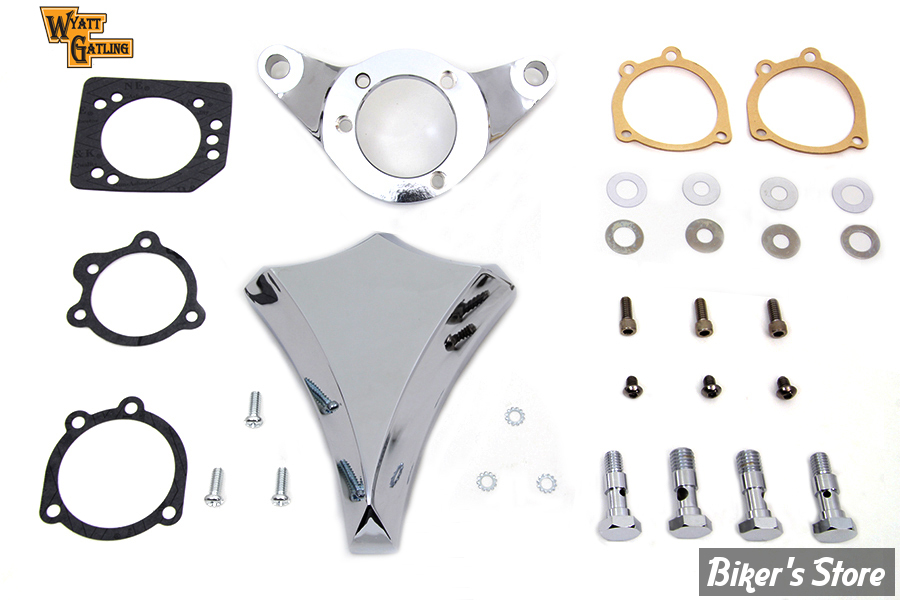 FILTRE A AIR - WYATT GATLING - BIGTWIN 93/07 - DIAMOND - CHROME - COMPLET