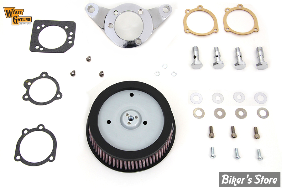 FILTRE A AIR - WYATT GATLING - BIGTWIN 93/07 - HIGH FLOW EXPOSED - COMPLET