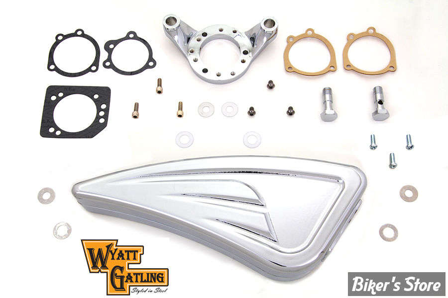 FILTRE A AIR - WYATT GATLING - SPORTSTER 91UP - SWEEPER - CHROME - COMPLET