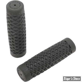 POIGNEES CAOUTCHOUC - ∅ 1" / 25,40MM - ODI - VANS X CULT V-TWIN GRIP SET - GUIDON DE 1" - NOIR - 573277 / B02VTB