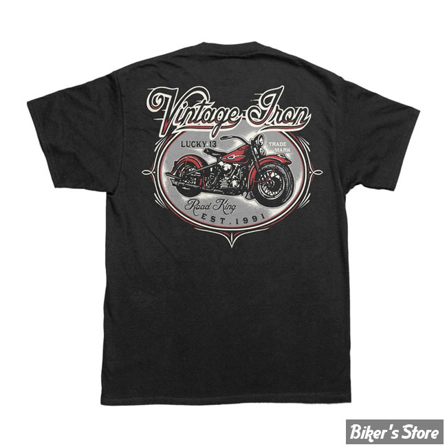 TEE-SHIRT - LUCKY 13 - ROAD KING - NOIR - TAILLE S