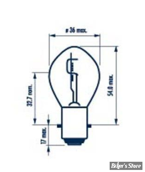 Ampoule BA20D 12V-40/45W