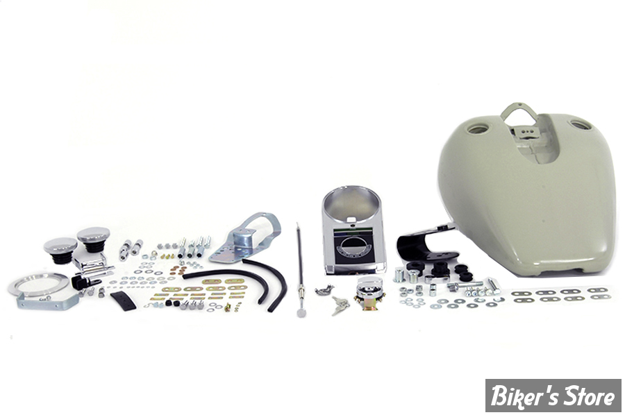 RESERVOIR D'ESSENCE - 3.2 GALLONS / 12.10 LITRES - SPORTSTER 95/03 - OEM 00000-00 - RESERVOIR BOBBED - AVEC CONSOLE / SANS COMPTEUR - Bobbed 3.2 Gallon Gas Tank Kit