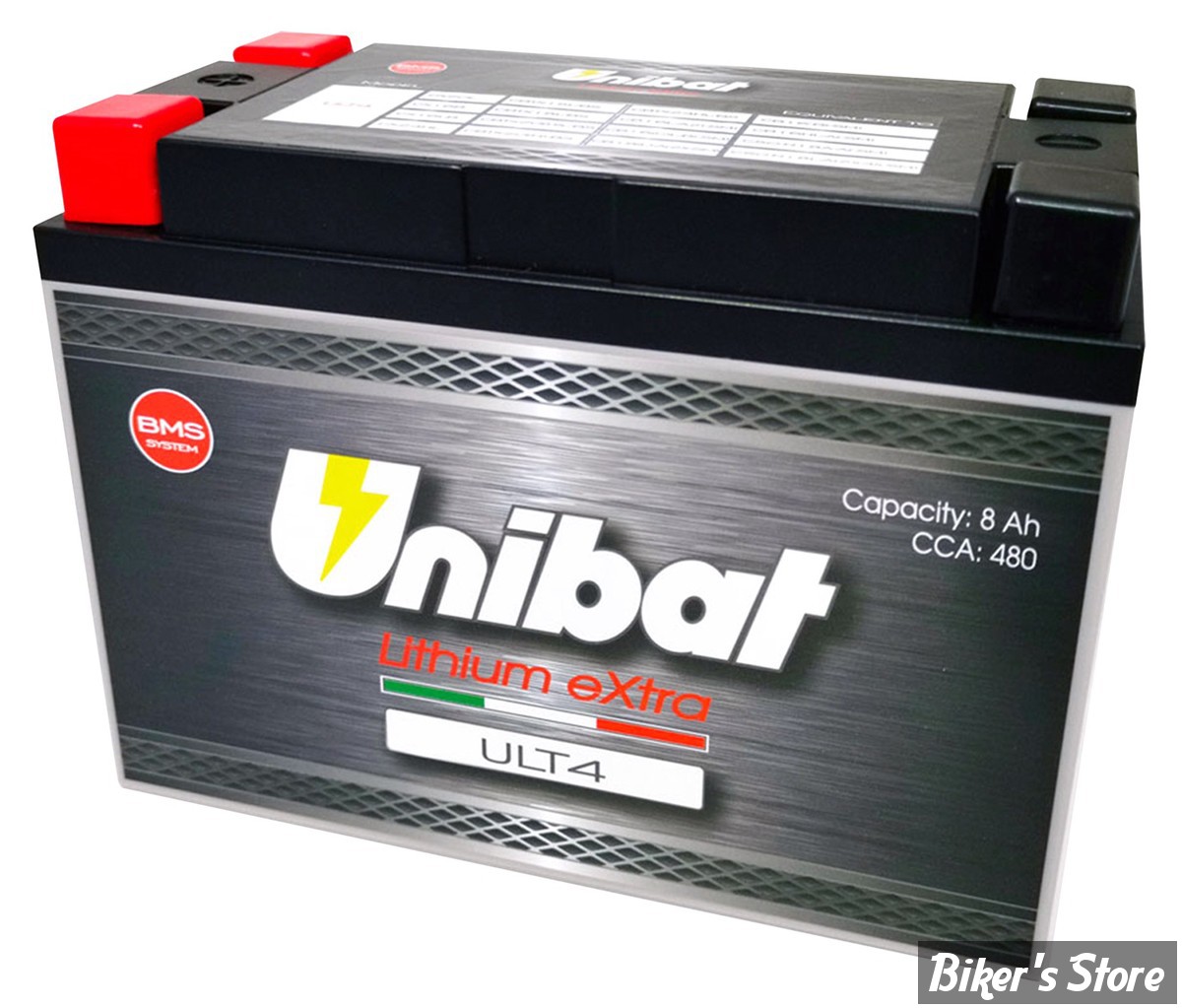 BATTERIE LITHIUM - Batterie Unibat ULT4 Li-Ion 102Wh, 480CCA