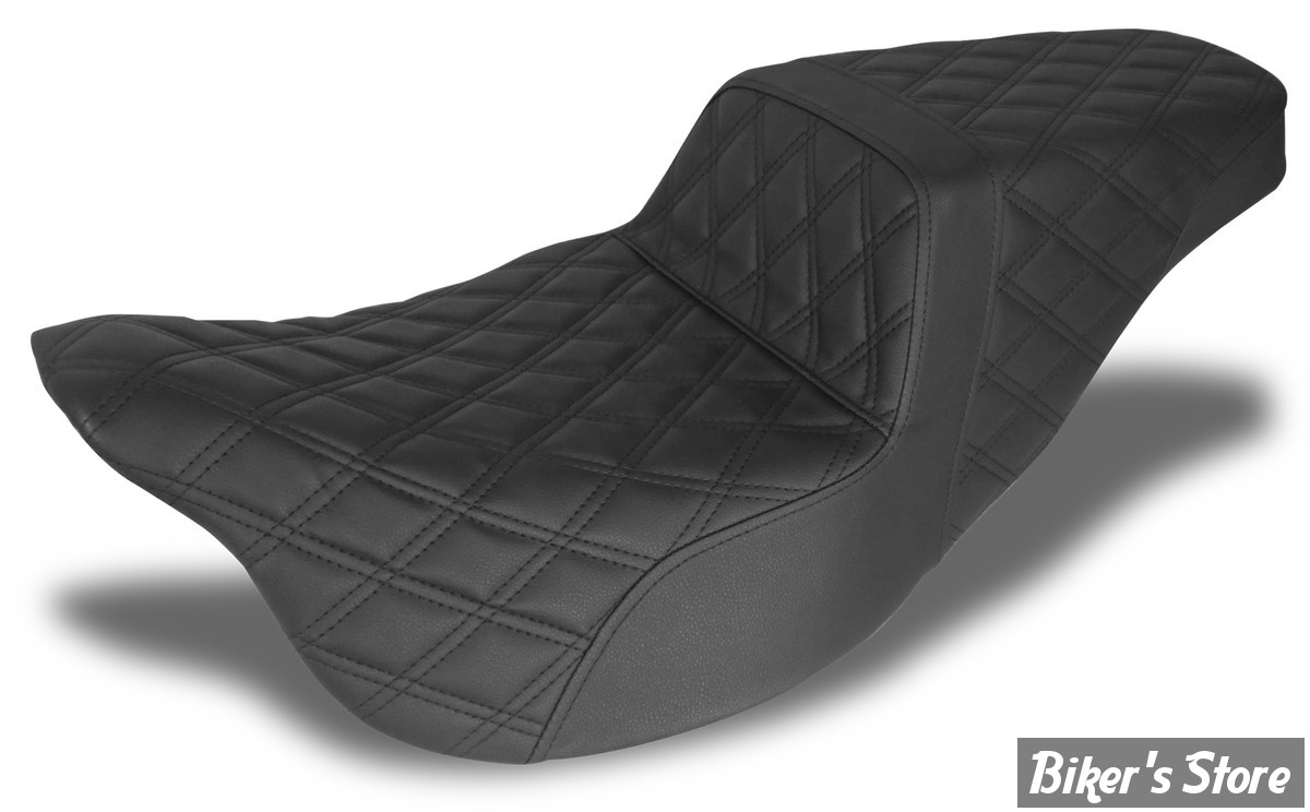 - SELLE  DNA - TOURING 08/23 - King Seats DNA Step 2-Up Seat - NOIR / COUTURES : NOIR A DOUBLE LOSANGE - M-ST-2014DC