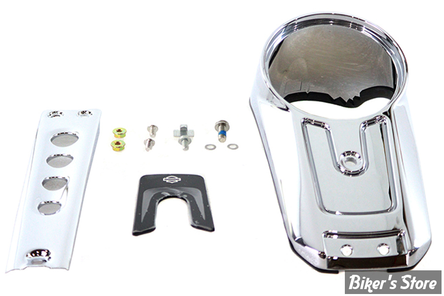  ECLATE A1 - PIECE N° 01 - KIT CONSOLE DE RÉSERVOIR - OEM 70900816 / 70900747 / 14100967 / 61400581 - SOFTAIL M8 FLFB / FLSB 18UP - V-TWIN  - CHROME