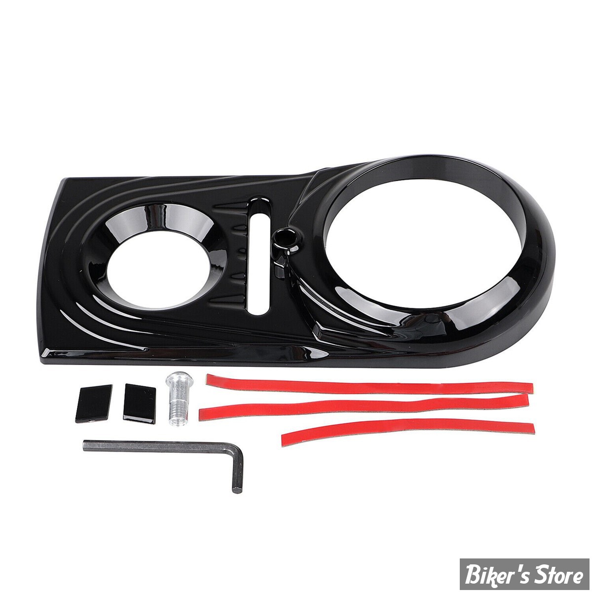 ECLATE A1 - PIECE N° 08 - INSERT DE CONSOLE - SOFTAIL 00UP / FXDWG 93/03 - V-TWIN - NOIR