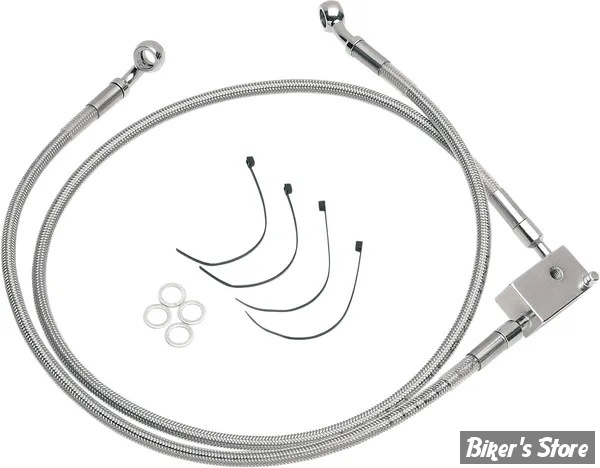 DURITE DE FREIN ARRIERE - SOFTAIL 00/03 - LONGUEUR : +2" / 90 cm (35-1/2") - OEM 44803-00 / A - INOX - 640221-2