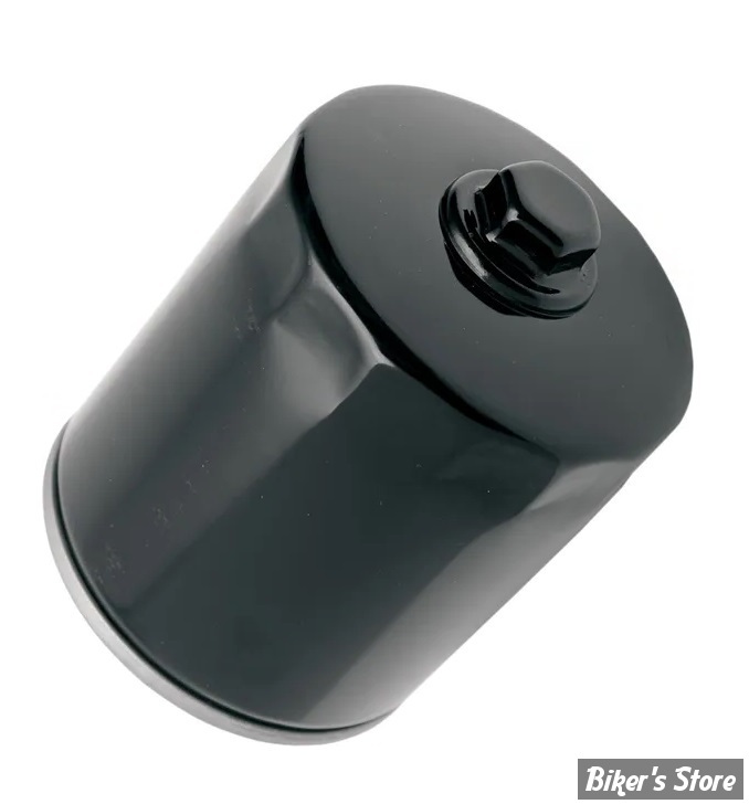 - FILTRE A HUILE - TWIN CAM 99UP / M8 17UP - DRAG SPECIALTIES - A VISSER - AVEC ECROU - NOIR - 63731-99 / 63798-99