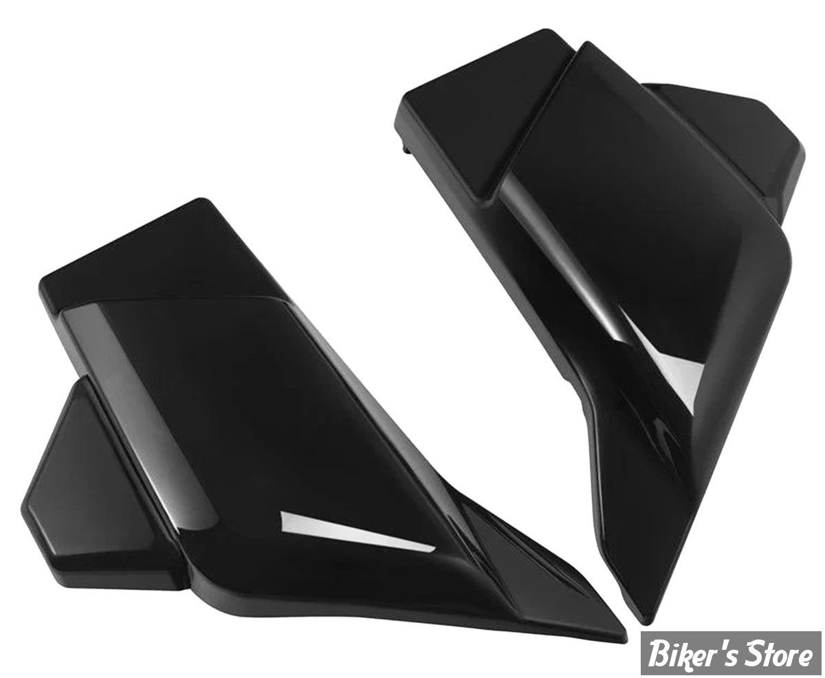 CACHES LATERAUX TOURING 2023UP - OEM5 7200397DH / 57200398DH - TOURING 23UP - NOIR BRILLANT