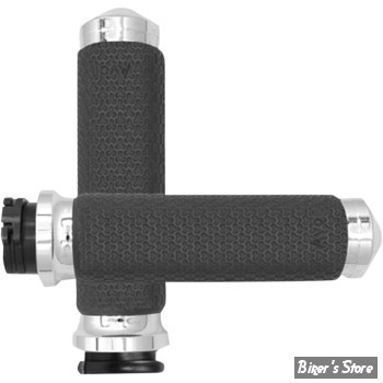 POIGNEES AVON - MEMORY GRIPS - DIAMETRE : 1.375" / 35mm / SMALL - ROUND - FINITION : CHROME - 956117 / MF-63-CH