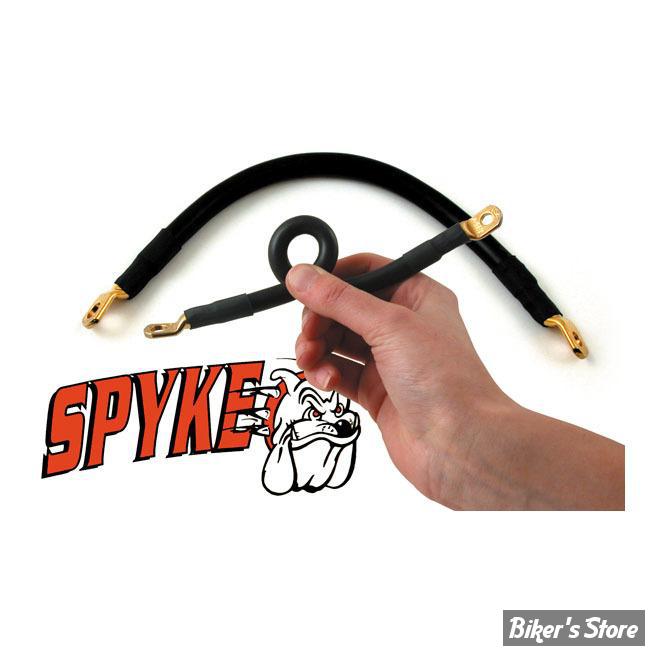KIT CABLES DE BATTERIE - TOURING FLT 80/88 - SPYKE - SUPER FLEX - GOLD PLATED - 419180 - NI REPRIS NI ECHANGE