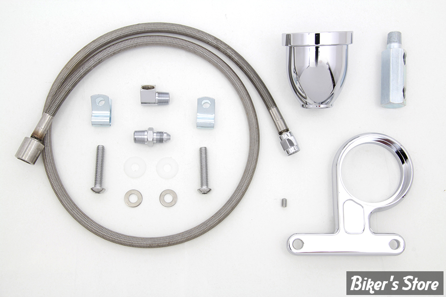 - KIT MANO DE PRESSION D HUILE -  60 PSI - SPORTSTER 04/22 - KIT - V-TWIN - Rocker Box Oil Pressure Gauge Cup Kit