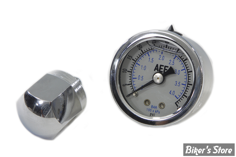 - KIT MANO DE PRESSION D HUILE -  60 PSI - BIGTWIN 66/70 / SPORTSTER 57-70 - Nugget Oil Gauge Kit - V-TWIN - 