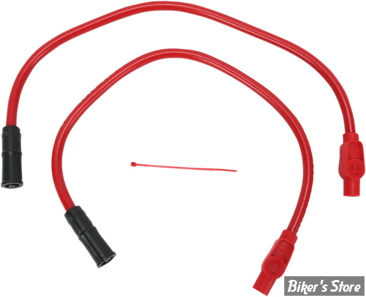 FILS DE BOUGIES - TAYLOR / SUMAX - SPORSTER 04/06 / TOURING 99/08 - 409 PRO RACE - ROUGE - 40234