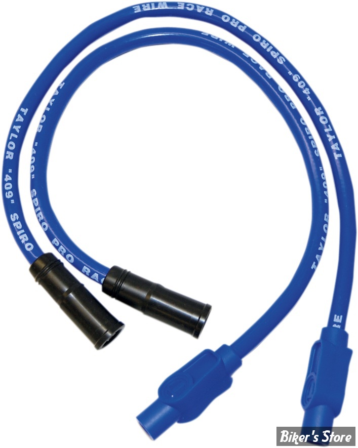 FILS DE BOUGIES - TAYLOR / SUMAX - SPORSTER 04/06 / TOURING 99/08 - 409 PRO RACE - BLEU - 40634
