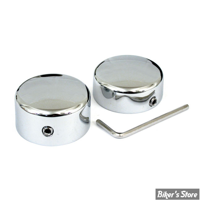 ECLATE O - PIÈCE N° 17 - Caches ecrous de bras oscillant Softail 84/99 - chrome  ----NEUF - NI REPRIS - NI ÉCHANGÉ----