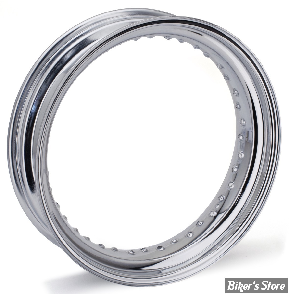 VOILE DE JANTE - 17" X 4.50 - 40 RAYONS - DROP CENTER - OEM 40843-06 - CHROME