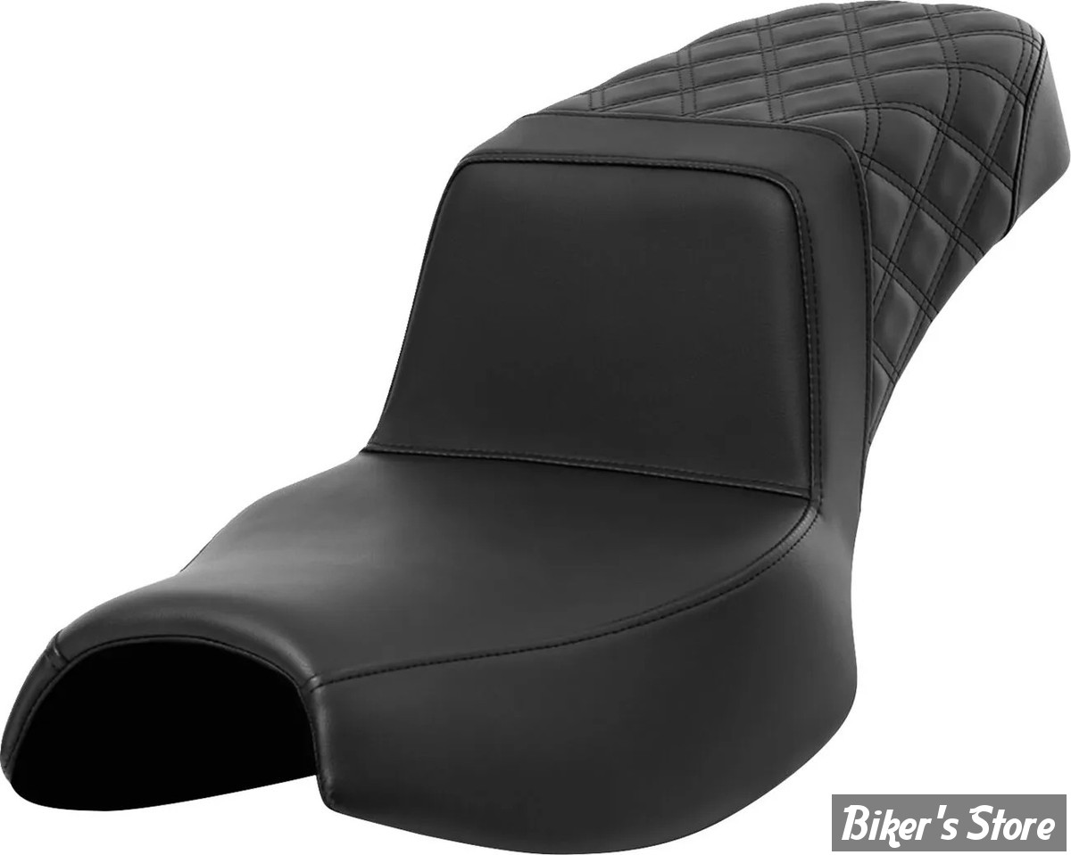 SELLE DUO - INDIAN CHALLENGER 2020UP -  SADDLEMEN - Step Up Seat - NOIR - SPECIALE GRANDES JAMBES - REAR LS - I20-06E-173