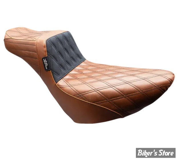 - SELLE DUO - SPECIAL GRANDES JAMBES - SOFTAIL FXLR / FXLRS / FLSB - LE PERA - TAILWHIP DADDY LONG LEGS - MARRON / COUTURES : NOIR - LYR-580DLTDV01