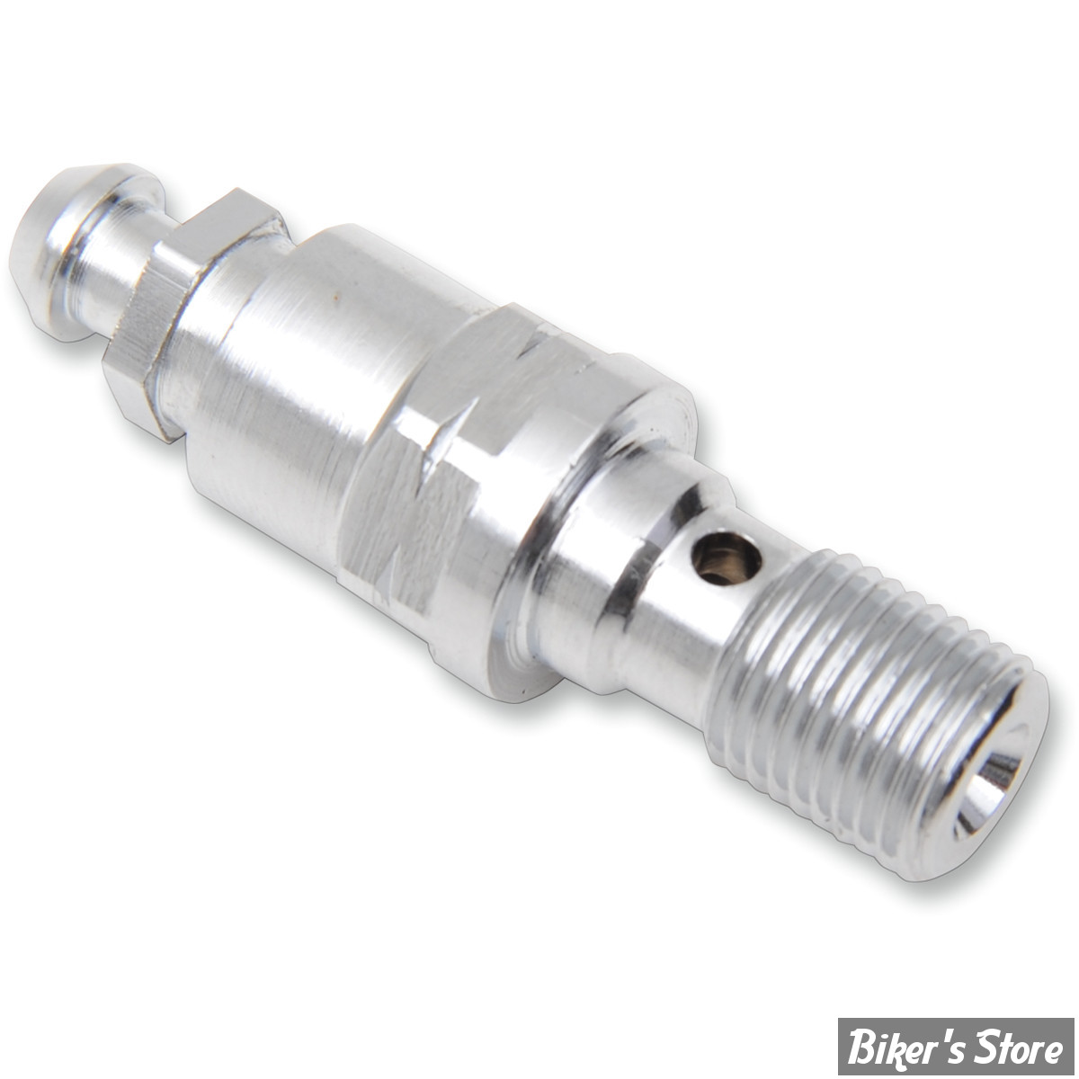 2 Vis De Purge Stahlbus M8 X 1,25 X 22 Mm + 2 Bouchons Alu Chromé - Neuf