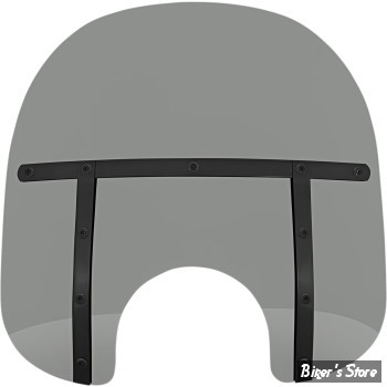Pare brise détachable - MEMPHIS SHADES - Memphis Fats - DÉCOUPE DE PHARE DE 7" - Hauteur 15" / 38cm - NIGHT SHADES NOIR FUMÉ - MEB31212