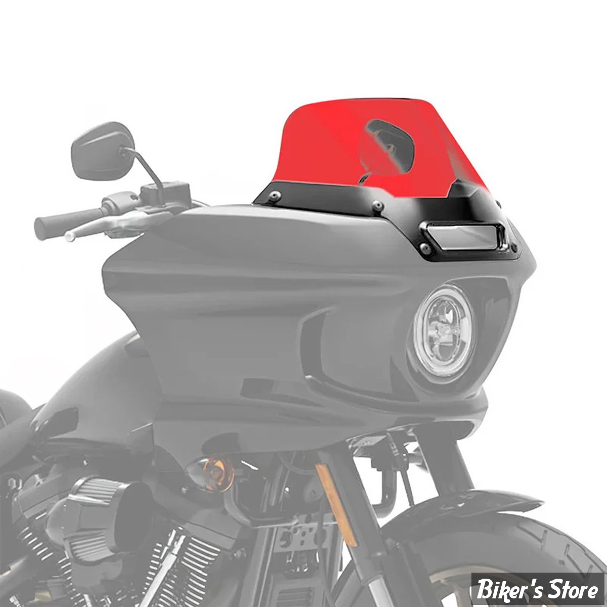 PARE BRISE -  ZODIAC - FXLRST 22UP  - HAUTEUR : 7" / 17.80CM - COULEUR : ROUGE