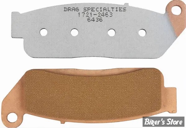 - PLAQUETTES DE FREIN AVANT - INDIAN SCOUT 15/16 - OEM 2205849 - DRAG SPECIALTIES - PREMIUM SINTERED METAL / METAL FRITTÉ - HDP570