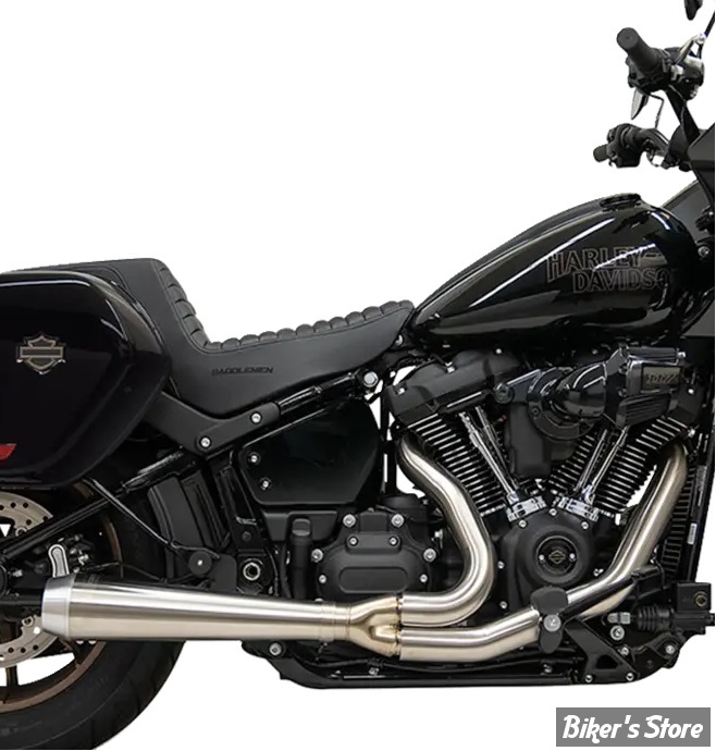 ECHAPPEMENT - BASSANI - SOFTAIL FLSB / FXRLRST - 2-into-1 Road Rage III Exhaust System - FINITION : INOX - 1S81SSE