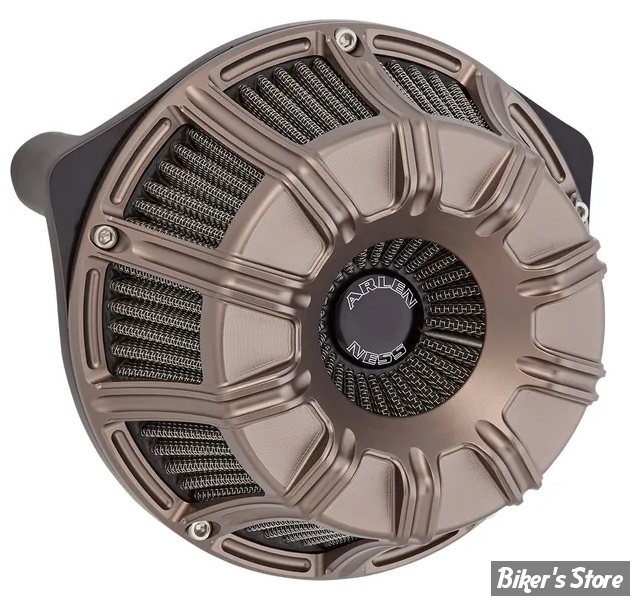 - FILTRE A AIR A.NESS - MILWAUKEE EIGHT TOURING 17UP / SOFTAIL 18UP - INVERTED - 10-GAUGE - TITANIUM - 600-012