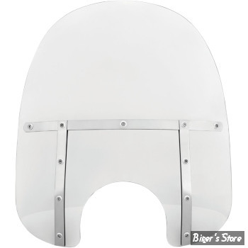 PARE BRISE DÉTACHABLE - MEMPHIS SHADES - MEMPHIS FATS - DÉCOUPE DE PHARE DE 5"3/4 À 7" - HAUTEUR 19" / 48.5CM - TRANSLUCIDE - MEM3310