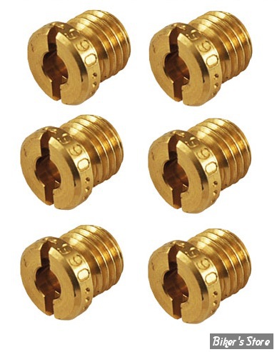 PIÈCE N° 27 - Gicleurs principal S&S - dealer main jet set - 078" > 088" - KIT 6 PIECES - 11-7203
