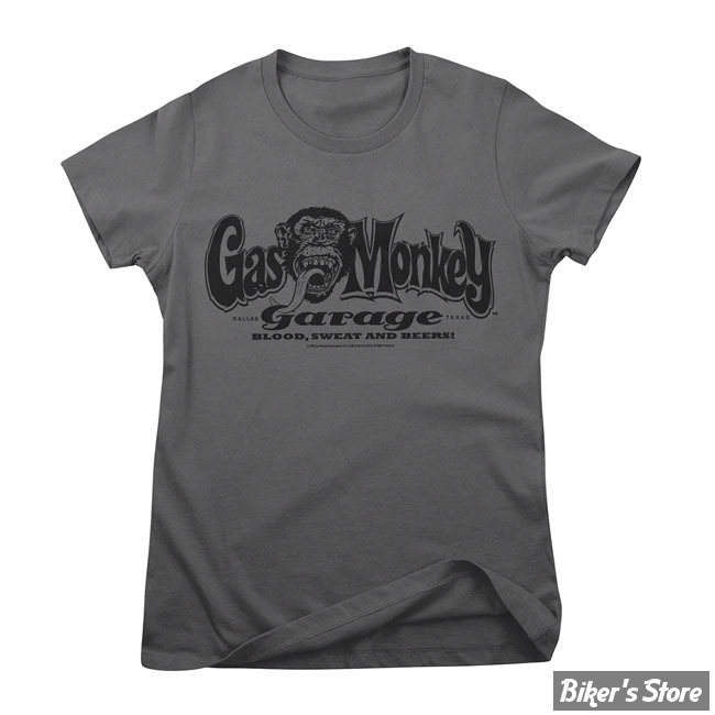 TEE-SHIRT - GMG - LOGO - GRIS FONCE - TAILLE M