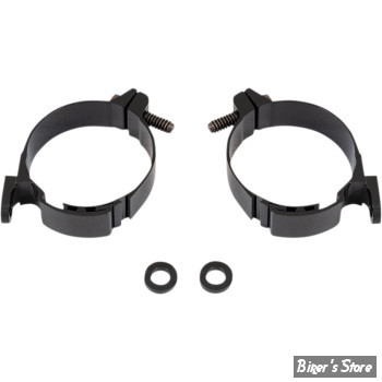TETE DE FOURCHE - MEMPHIS SHADES : KIT DE DEPLACEMENT DE CLIGNOTANTS - SPORTSTER XL1200X 2016/2020 - NOIR - MEB9992