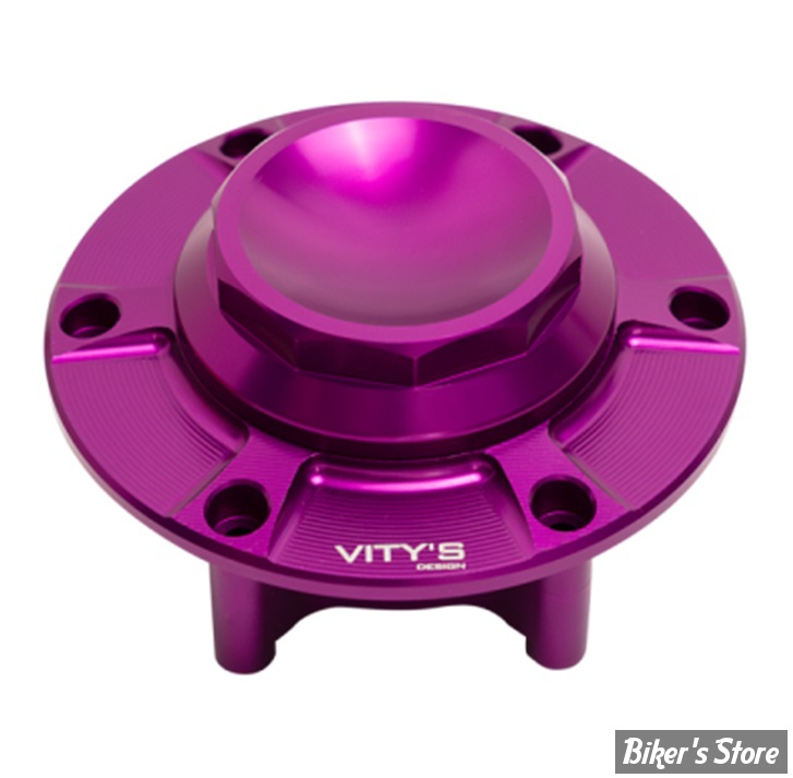 BOUCHON - TOURING 2024UP - OEM 61001120 - VITY'S DESIGN - DECAGON GAS CAP - VIOLET - DGCA001PUR