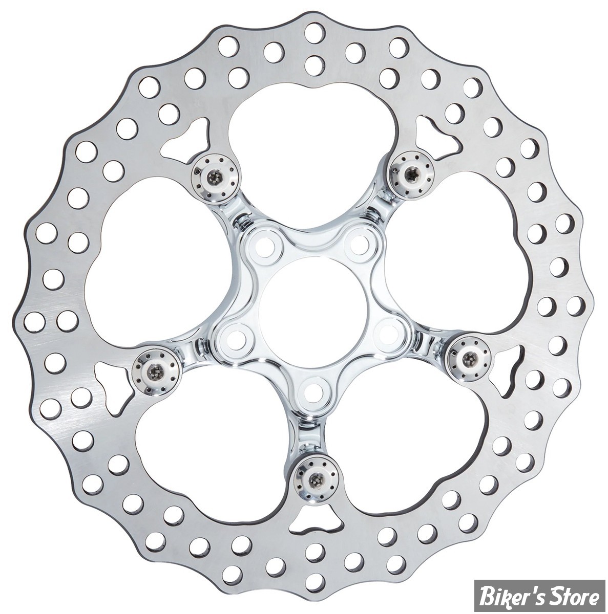 DISQUE AVANT - 12.6" - OEM 41500158A - ARLEN NESS - SPIDER / CHROME - 300-112