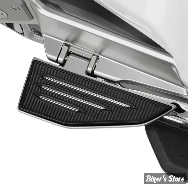 INSERTS DE REPOSES-PIEDS PASSAGER - SHOW CHROME / BIG BIKE PARTS - HONDA GOLDWING GL1800 2018/2023 - COMMANDER PASSENGER INSERT - 52-958