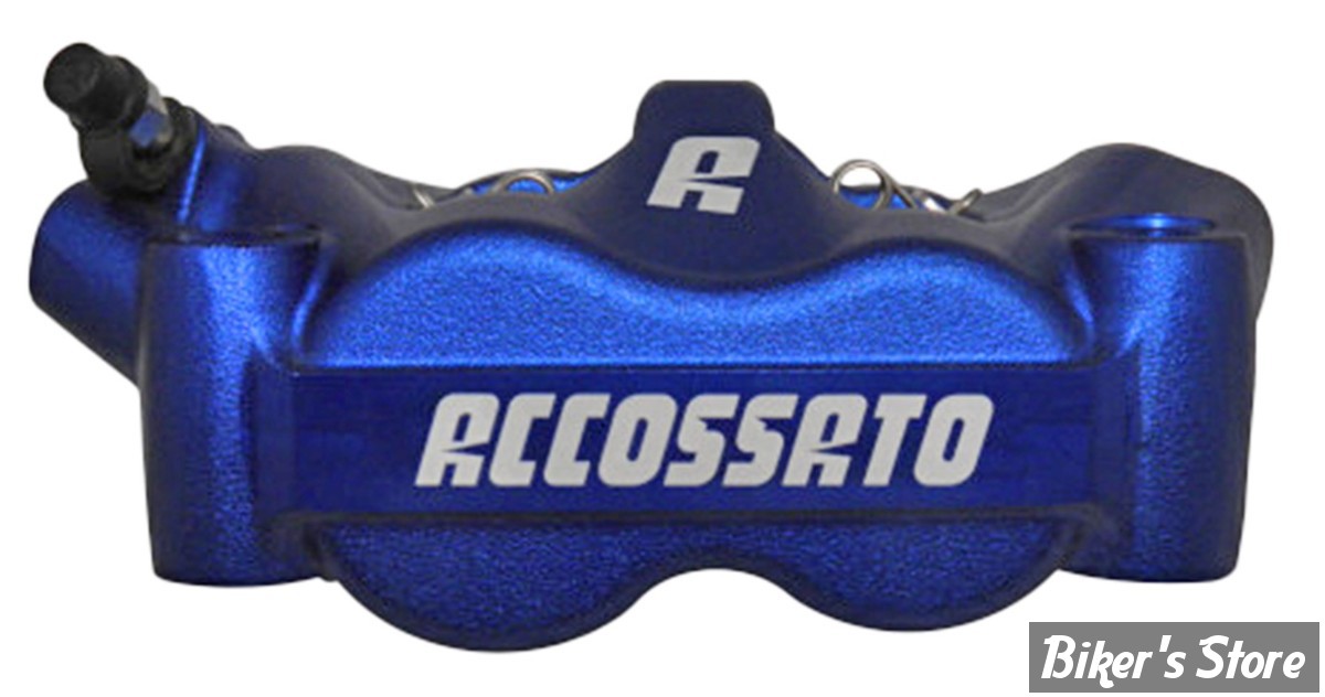 ETRIER RADIAL - ENTRE AXES : 100MM - ETRIER AVANT ACCOSSATO - 4-PISTONS - 100MM MONOBLOCK RADIAL BRAKE CALIPER - COTÉ : GAUCHE - BLEU