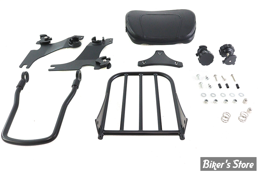 -   KIT SISSY BAR DETACHABLES - OEM 00000-00  - SPORTSTER 94/03 - AVEC DOSSIER ET PORTE BAGAGES - V-TWIN - NOIR