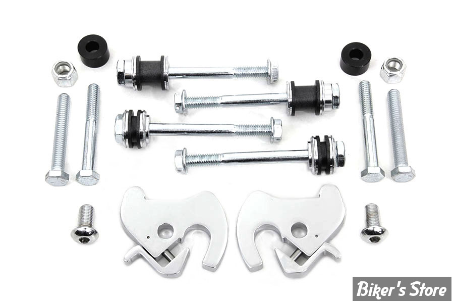KIT DE MONTAGE - POUR SISSY / PORTE PAQUETS - V-TWIN - CHROME