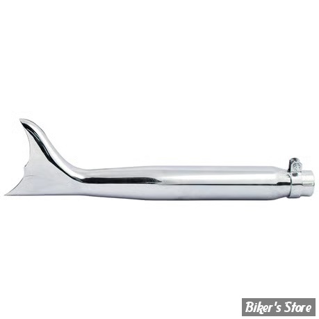 SILENCIEUX - FISHTAIL - DIAMETRE EXTERNE : 64.00MM / LONGUEUR : 22" - 1"3/4 - BATWING - CHROME